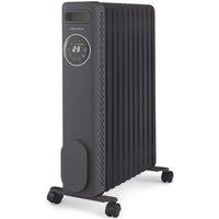 Morphy Richards HeatFlux 2.5kw Digital Oil Filled Radiator with Remote Control Grey