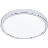 Loops Stylish Chrome LED Ceiling Light - 27cm Semi-Flush Fixture for Indoor in Metallics