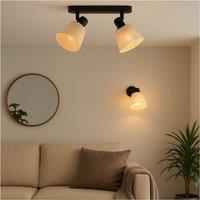 Loops Stylish Modern Black Double Ceiling Light for Indoor Spaces