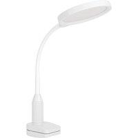 Loops Sleek Modern White LED Table Lamp for Stylish Indoor Home Lighting