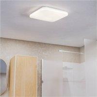 Loops Sleek White LED Bathroom Ceiling - Light Perfect for Indoor Home Use