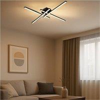 Loops Sleek Black Square Ceiling Light - LED Indoor Fixture for Stylish Home