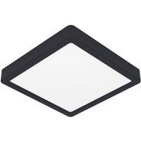 Loops Sleek Black Square LED Ceiling Light for Modern Indoor Decor