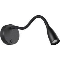 Loops Stylish Modern Black LED Wall Light for Indoor Spaces - Model 901781
