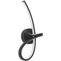 Loops Sleek Design Black LED Wall Light for Stylish Indoor Home Lighting