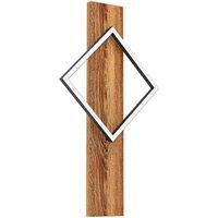 Loops Stylish LED Wall Light in Black & Brown for Rustic Indoor Decor
