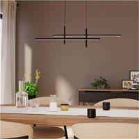 Loops Stylish Modern Black Bar LED Pendant Light for Indoor Spaces
