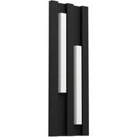 Loops Sleek Black LED Wall Light for Indoor Space - Minimalist Design