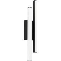 Loops Contemporary Black LED Wall Light for Modern Indoor Spaces