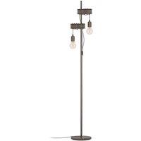 Loops Stylish Design Antique Brown & Black Floor Lamp for Indoor Use
