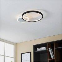 Loops Sleek Black & White LED Ceiling Light for Stylish Indoor Space