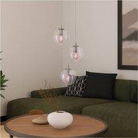 Loops Stylish Chrome Pendant Light - Elegant Indoor Home Ceiling Lighting in Metallics