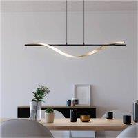 Loops Stylish Black & Brushed Brass LED Pendant Light for Modern Interiors