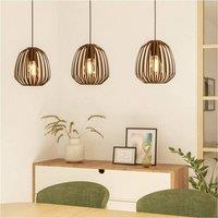 Loops Stylish Modern Bronze Triple Pendant Ceiling Light for Indoor Spaces in Brown