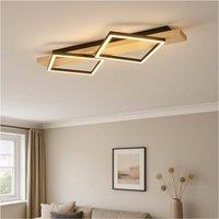 Loops Stylish Modern Black & Brown LED Ceiling Light for Indoor Spaces