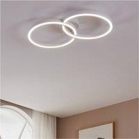 Loops Modern White LED Ceiling Light - Stylish Indoor Lighting for Any Room