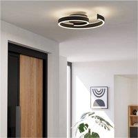 Loops Sleek Black Ceiling Light for Indoor Space - Contemporary Design