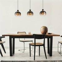 Loops Stylish Modern Black & Brass Pendant Light for Indoor Spaces