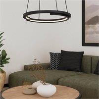 Loops Stylish Black Double Pendant LED Ceiling Light for Indoor Space
