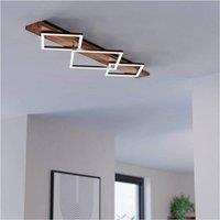 Loops Stylish Black & Brown Rustic LED Ceiling Light for Indoor Space