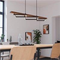 Loops Stylish Black / Brown Rustic LED Pendant Ceiling Light - Indoor Space