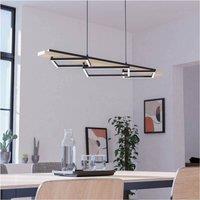Loops Stylish Black & Brown LED Pendant Ceiling Light for Modern Interior