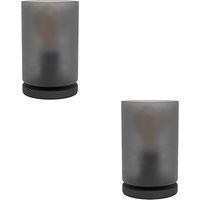 Loops 2 PACK Sleek Black Table Lamp for Elegant Indoor Lighting in Your Home