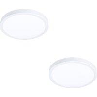 Loops 2 PACK Stylish 27cm White LED Ceiling Light for Modern Indoor Spaces