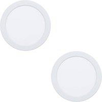Loops 2 PACK Sleek Modern White Ceiling Light Fixture for Any Indoor Space