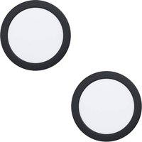 Loops 2 PACK Stylish Black Ceiling Light for Indoor Home Decor - Semi Flush