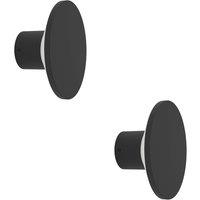 Loops 2 PACK Sleek Black LED Wall Light for Indoor Home Decor - Model 901839