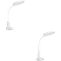 Loops 2 PACK Sleek White LED Table Lamp for Stylish Indoor Home Lighting