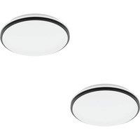 Loops 2 PACK Stylish White Round LED Ceiling Light for Any Indoor Space