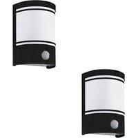 Loops 2 PACK Stylish Black Wall Light for Indoor Home Decor - Model 99566