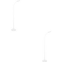 Loops 2 PACK Sleek White LED Floor Lamp for Indoor - Stylish Home Lighting