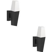 Loops 2 PACK Stylish Black Wall Light for Indoor - Enhance Your Home Decor