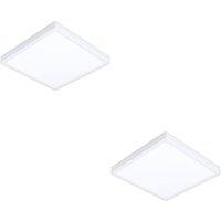 Loops 2 PACK Sleek Design White Square LED Ceiling Light for Indoor Space