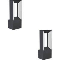 Loops 2 PACK Sleek Black LED Wall Light for Indoor Space - Stylish Home