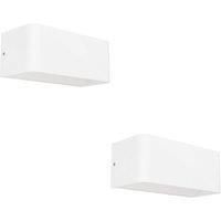 Loops 2 PACK Stylish White Wall Light - Perfect Indoor Home Illumination