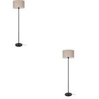Loops 2 PACK Sleek Modern Black Floor Lamp for Stylish Indoor Lighting
