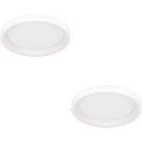 Loops 2 PACK Stylish Modern White Round Ceiling Light for Indoor Spaces