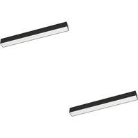 Loops 2 PACK Sleek Black LED Wall Light for Indoor Space - Home Lighting