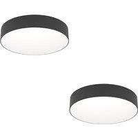 Loops 2 PACK Stylish Modern Black Ceiling Light for Minimalist Indoor Spaces