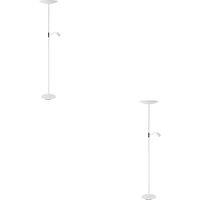 Loops 2 PACK Sleek Modern White LED Floor Lamp for Stylish Indoor Lighting