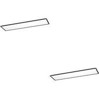 Loops 2 PACK Sleek Black Ceiling Light for Indoor Space - Semi Flush Design