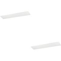 Loops 2 PACK Sleek Modern White Ceiling Light Fixture for Indoor Home Spaces