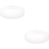 Loops 2 PACK Sleek White Round Ceiling Light - Stylish Indoor Lighting