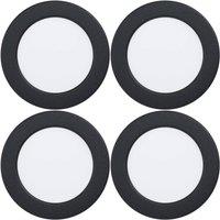 Loops 4 PACK Stylish Black Ceiling Spotlight for Modern Indoor Spaces