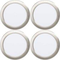 Loops 4 PACK Elegant Satin Nickel Ceiling Spotlight for Home Dcor Lighting in Metallics