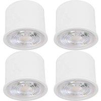 Loops 4 PACK Stylish Modern White Ceiling Spotlight for Indoor Home Decor